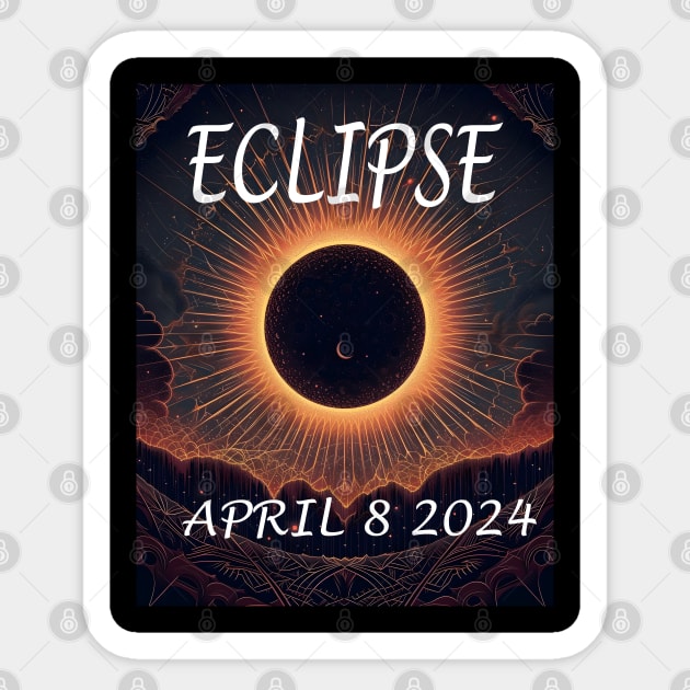 Solar Eclipse 2024 Sticker by Obotan Mmienu